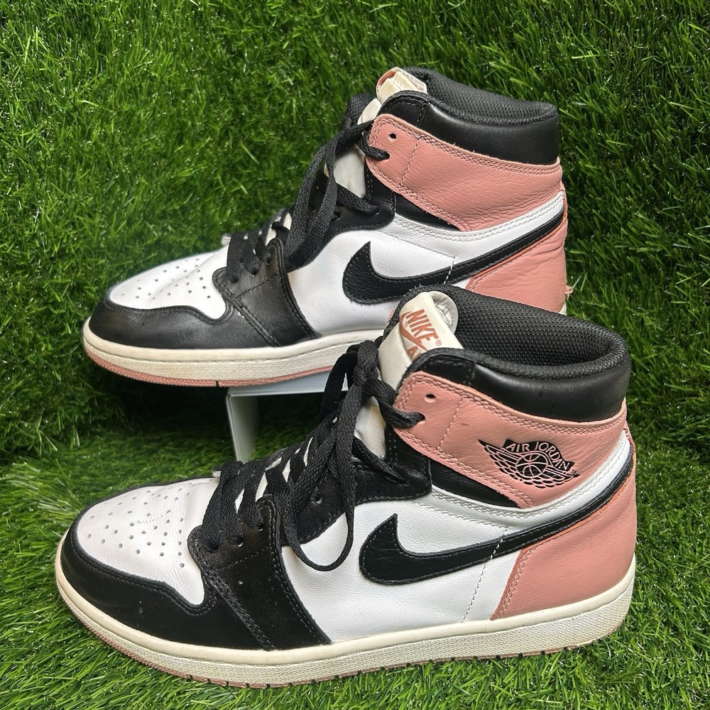 Nike Air Jordan 1 Retro High OG Rust Pink Black White 861428-101 Mens 8.5 - Picture 3 of 9
